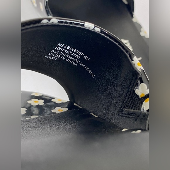 Melborne Platform Sandals Black Daisy - Picture 7 of 7